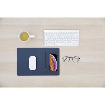 Incarcator de retea Mouse pad with high-speed wireless charging POUT HANDS 3  PRO dark blue