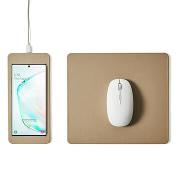 Incarcator de retea Splitted mouse pad with high-speed charging POUT HANDS 3 SPLIT latte cream