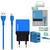 Incarcator de retea SOMOSTEL INDOOR PHONE CHARGER 2A + CABLE TYPE MICRO BLUE COLOR