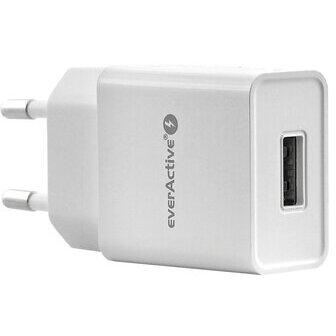 Incarcator de retea everActive SC-200, smart USB Charger, 2.4A, 12W, alb