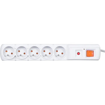 Prelungitor HSK DATA Acar F5 5m power extension 5 AC outlet(s) Indoor/Outdoor Grey