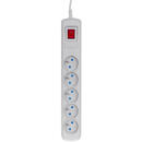 Prelungitor Activejet grey power strip with cord ACJ COMBO 5G/1,5M/BEZP. AUT/S