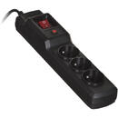 Prelungitor Activejet COMBO 3GN 3M black power strip with cord