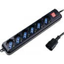 Prelungitor Techly Power Strip 6 Sockets Black with VDE Plug IUPS-PCP-6V