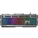 Tastatura Natec GENESIS Rhod 420 RGB keyboard USB US International Black