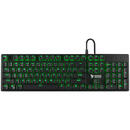 Tastatura Savio Tempest RX FULL keyboard Outemu Brown USB QWERTY US Black, Green