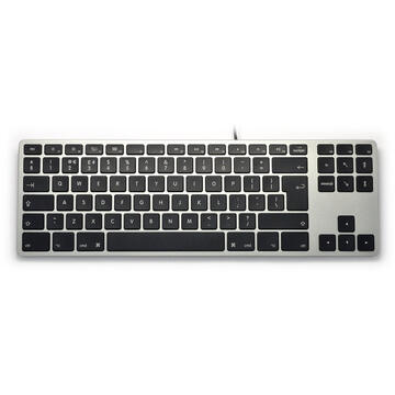 Tastatura Matias Keyboard aluminum Mac Tenkeyless RGB Space Gray