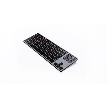 Tastatura Matias Keyboard aluminum Mac Tenkeyless RGB Space Gray