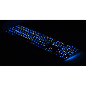 Tastatura Matias Keyboard PC backlight RGB aluminum Black