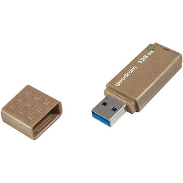 Memorie USB GOODRAM FLASHDRIVE 128 GB ECO FRIENDLY USB 3.0 RE, Citiți până la 60 MB/s | Scrieți până la 20 MB/s