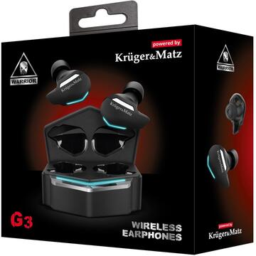 Casti Kruger Matz Kruger & Matz G3 Bluetooth TWS in-ears black