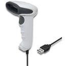 Qoltec 50865 Barcode reader 1D | CCD | USB | White