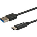 Savio CL-101 USB cable 1 m USB 3.2 Gen 1 (3.1 Gen 1) USB A USB C Black