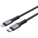 UNITEK C14060GY lightning cable 1 m Black
