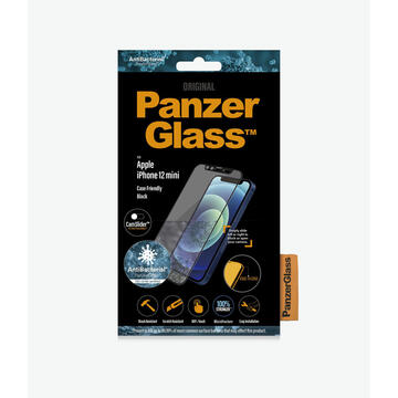 PanzerGlass Apple iPhone 12 mini Edge-to-Edge CamSlider Anti-Bacterial