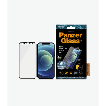 PanzerGlass Apple iPhone 12 mini Edge-to-Edge CamSlider Anti-Bacterial