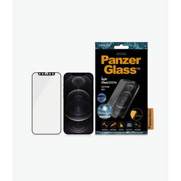 PanzerGlass Apple iPhone 12/12 Pro Edge-to-Edge Anti-Blue Light Anti-Bacterial