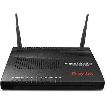 Router wireless Dray Tek Draytek VIGOR2915AC wireless router Gigabit Ethernet Dual-band (2.4 GHz / 5 GHz) 4G Black