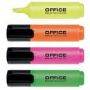 Textmarker varf lat 2-5mm, Office Products - 4 culori/set