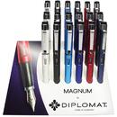 Set 18 stilouri Diplomat Magnum, cu penita M, din otel inoxidabil (18 stilouri - 3 x 6 culori)
