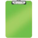 Clipboard LEITZ WOW, simplu, PS, A4, 100 coli, verde