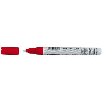 Marker cu vopsea Optima Paint 3713, varf rotund 2.0mm, grosime scriere 1-2mm - rosu