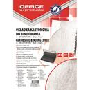 Accesorii birotica Coperta carton imitatie piele 250g/mp, A4, 100/top Office Products - alb