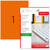 Accesorii birotica Etichete color autoadezive, 1/A4, 210 x 297mm, 25 coli/top, TANEX - orange fluorescent