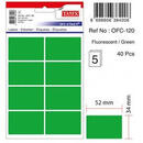 Accesorii birotica Etichete color autoadezive, 8/A4, 99.1 x 67.7mm, 25 coli/top, TANEX - verde fluorescent