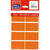 Accesorii birotica Etichete color autoadezive, 8/A4, 99.1 x 67.7mm, 25 coli/top, TANEX - orange fluorescent