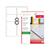 Accesorii birotica Etichete polyester albe, autoadezive, 8/A4, 99.1 x 67.7mm, 25 coli/top, TANEX - colturi rotunjite