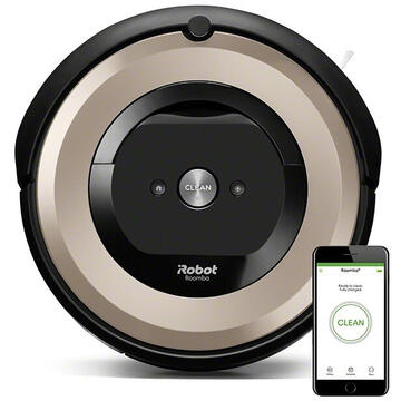 Aspirator iRobot Roomba e6 robot vacuum Bagless Beige, Black