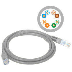 A-LAN Alantec KKU5SZA3 networking cable 3 m Cat5e U/UTP (UTP) Gray