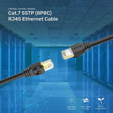 UNITEK C1811EBK networking cable Black 3 m