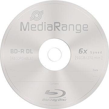 MediaRange BD-R DL 50 GB, Blu-ray - Roll 25szt