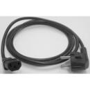 Bachmann IEC cable - black - 3 meters - plug angled