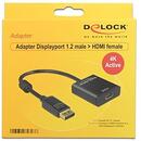 DeLOCK Adapter HDMI - Displayport - 4K - 20cm - black