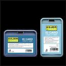 Accesorii birotica Buzunar PVC, pentru ID carduri, 74 x 105mm, vertical, 5 buc/set, KEJEA - albastru