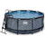 Exit Toys Stone Pool, Frame Pool O 360x122cm, swimming pool (grey, with sand filter system)