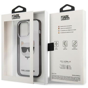 Husa Karl Lagerfeld Husa Ikonik Choupette iPhone 13 Pro Max Transparent