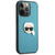 Husa Karl Lagerfeld Husa Leather Ikonik Karl`s Head Metal iPhone13 Pro Albastru
