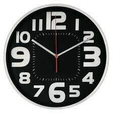 Ceasuri decorative Hama Wall Clock Emotion 30cm quiet  silver/black