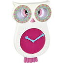 Ceasuri decorative TFA-Dostmann TFA 60.3052.02    white/pink Lucy Kids Pendulum Clock  Owl