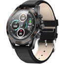 Smartwatch Garett Electronics Men Style 1.3" piele neagră