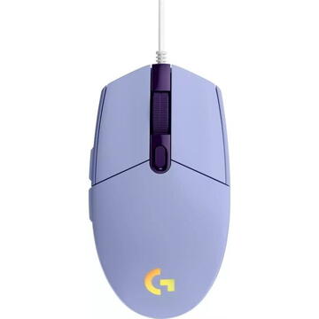 Mouse Logitech G203, USB, Lilac