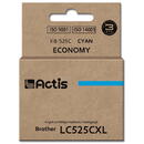 Actis KB-525C ink for Brother printer; Brother LC-525C replacement; Standard; 15 ml; cyan