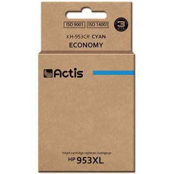 Actis KH-953CR ink for HP printer; HP 953XL F6U16AE replacement; Premium; 25 ml; cyan