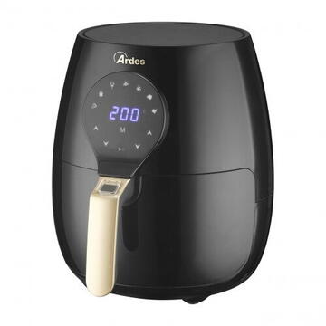 Friteuza Friteuza cu aer cald Ardes Eldorada Maxi AR1K33, 1450 W, afisaj digital, 5 l, termostat reglabil, timer, Negru