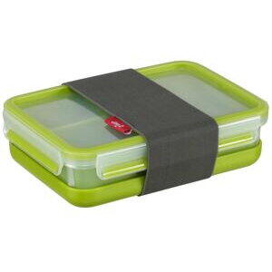Cutii alimentare Emsa Clip&Go Lunchbox 518098 1,2l Transparent/Green