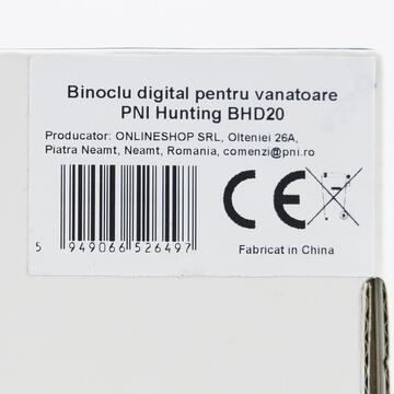 Binoclu digital pentru vanatoare PNI Hunting BHD20, 5MP, zoom 4x, display 2.0 inch, acumulator inclus